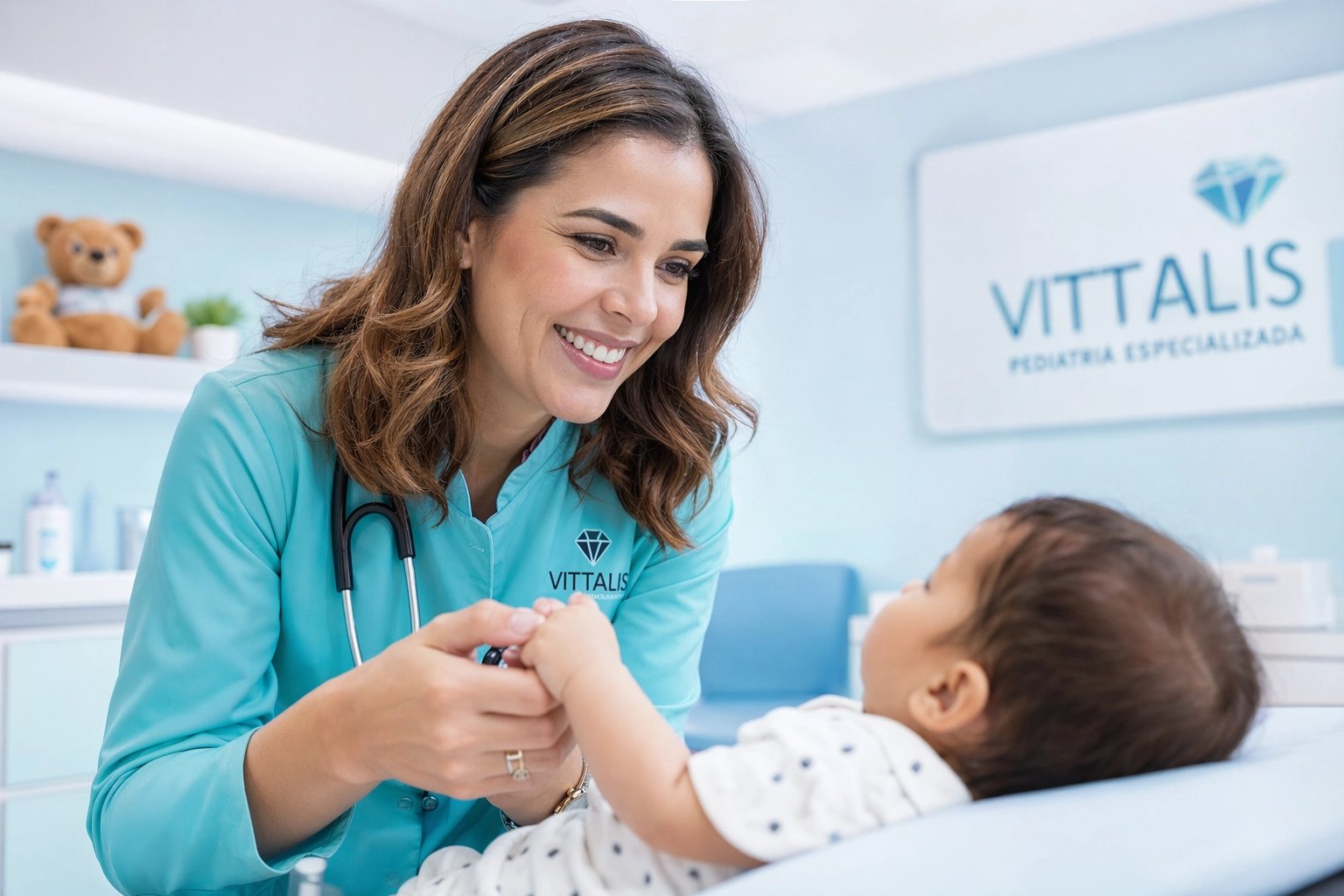 Família sendo atendida na clínica Vittalis Saúde em São Luís